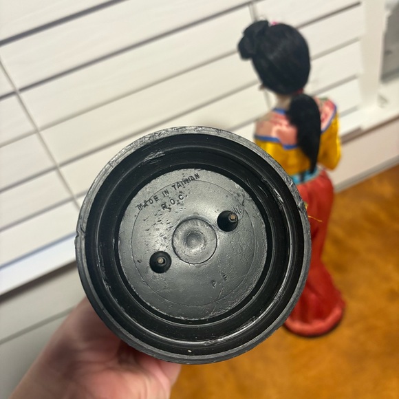 Vintage 60s Japanese Cloth Face Doll Figurines - Picture 5 of 5